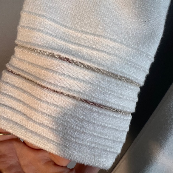 Jessica Howard Ivy 3/4 sleeve sweater dress with sheer details - Picture 11 of 12